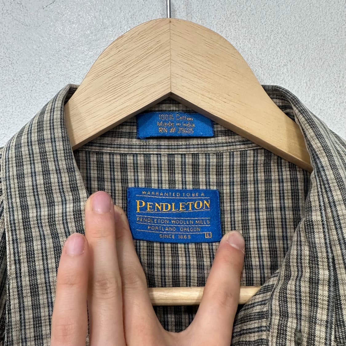 펜들턴 체크 반팔 셔츠 상품이미지3