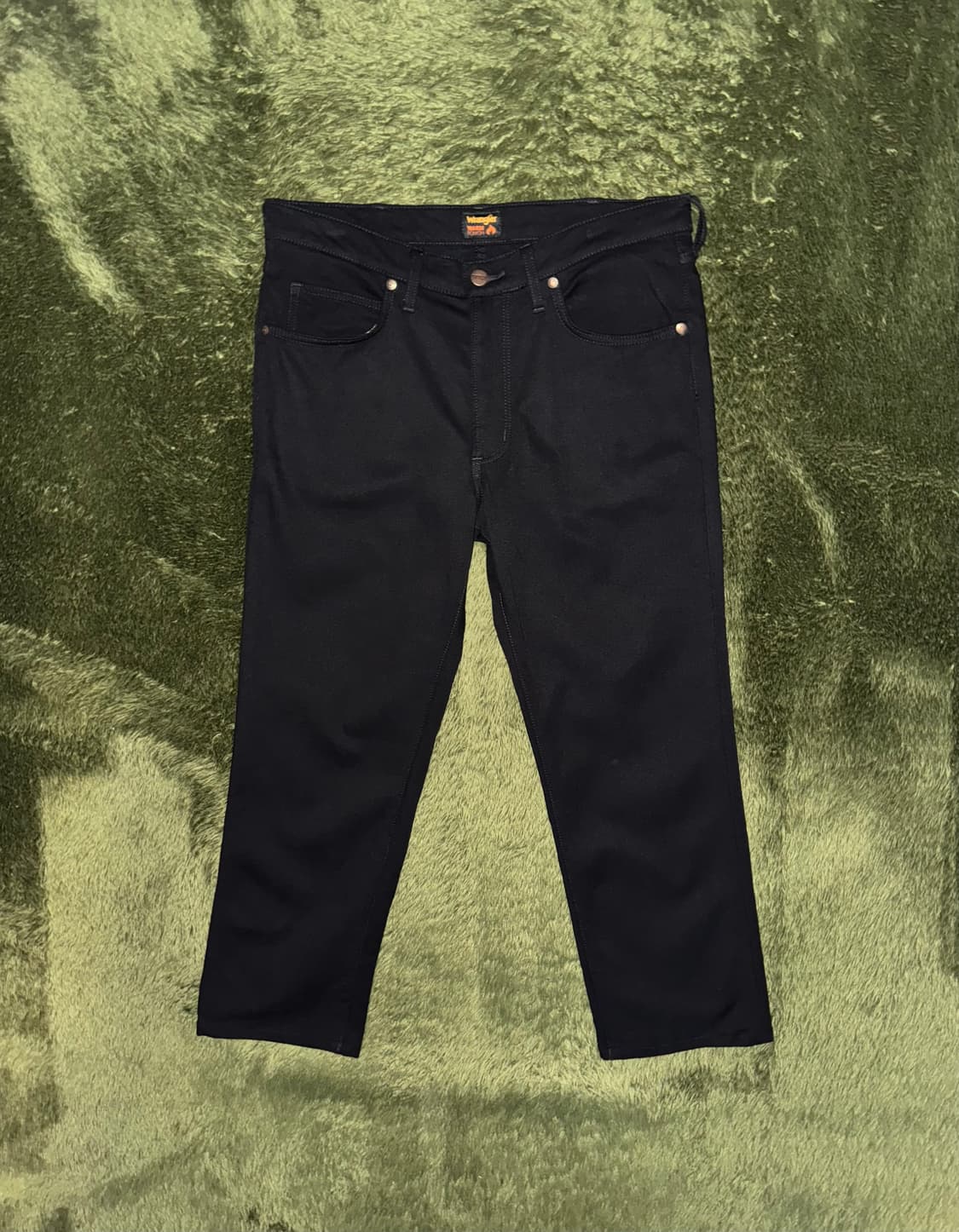 [32] Wrangler 랭글러 재팬 웜 터치 코튼 블렌디드 팬츠 블랙 상품이미지1