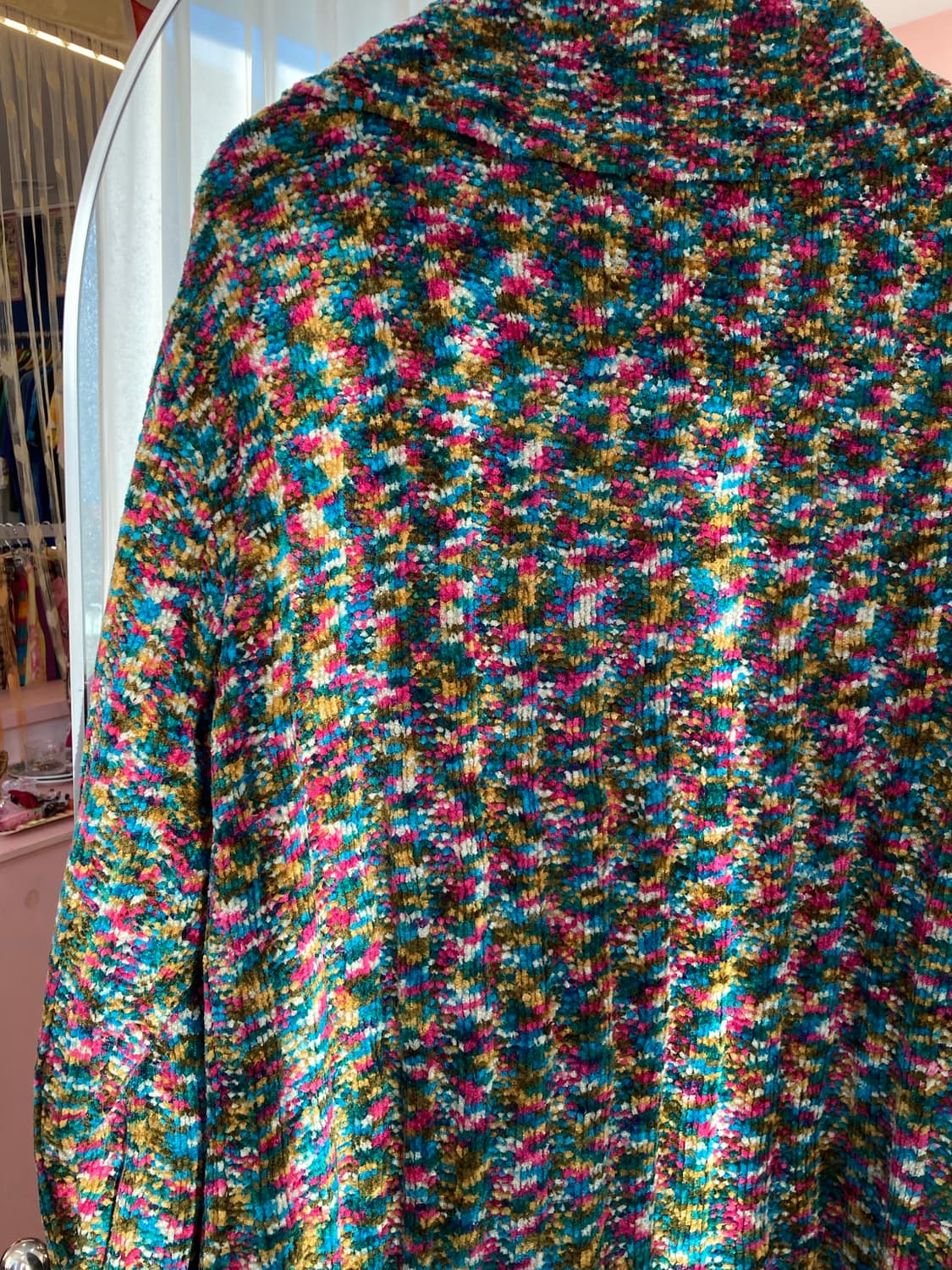 빈티지 컬러 믹스 미디 코트 상품이미지7