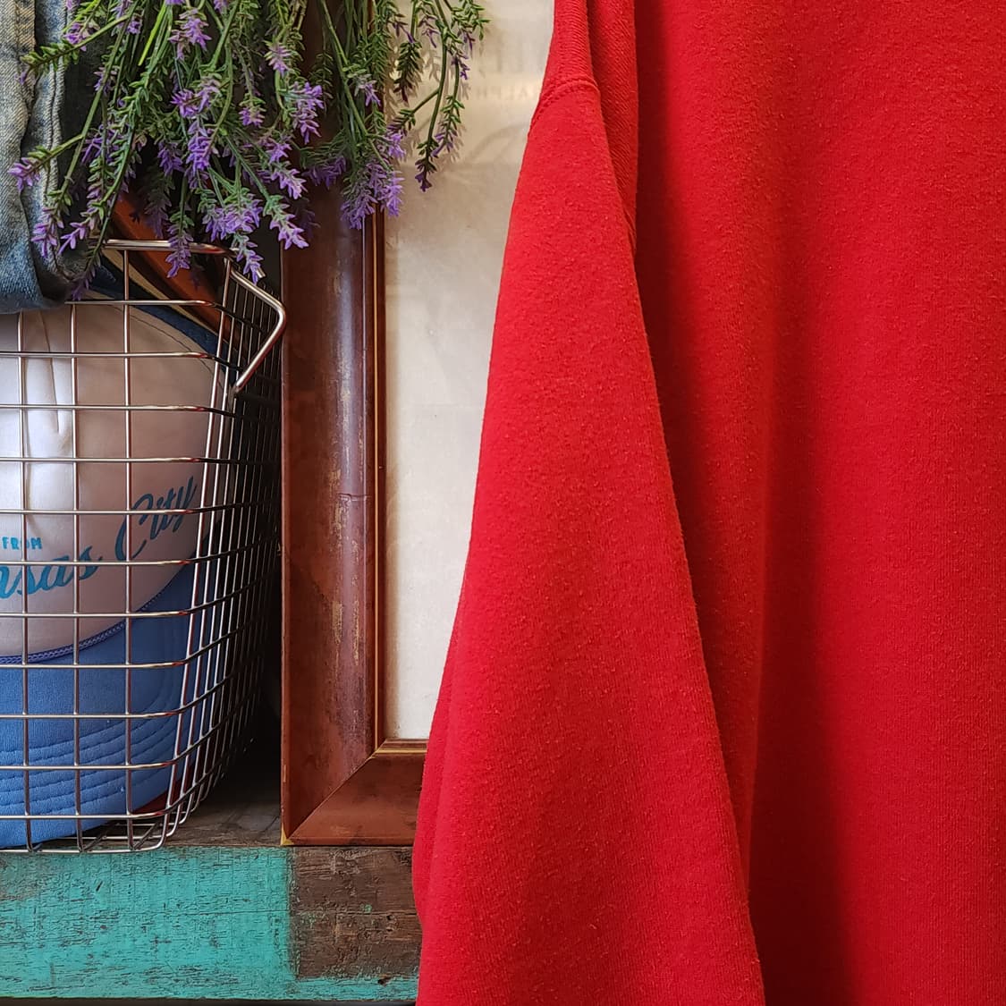 90s 빈티지 러셀 스웻셔츠 러셀 블랭크 레드 플레인 스웻셔츠 xl 상품이미지5