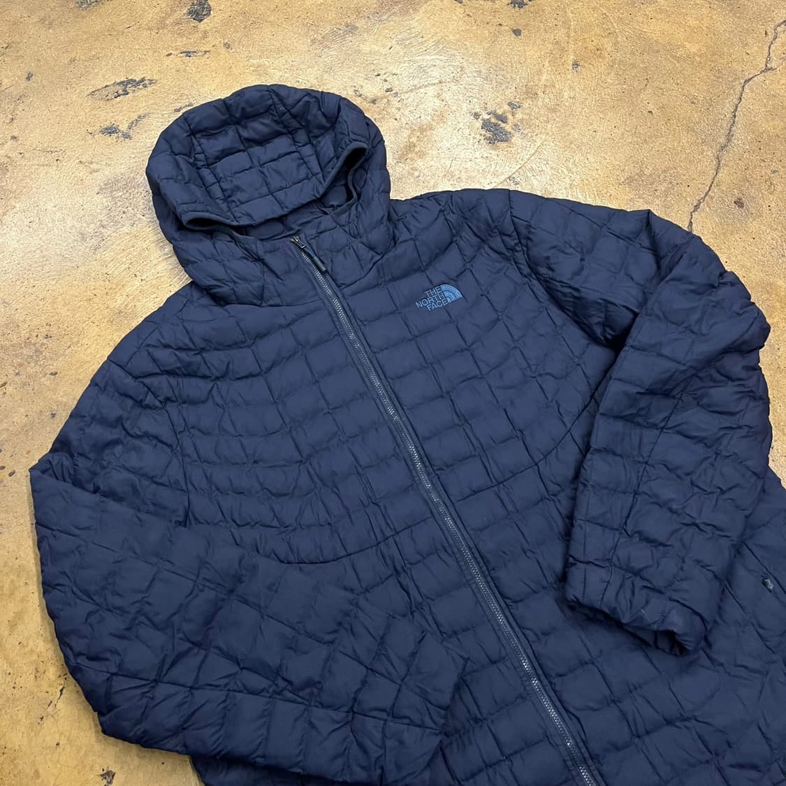 [정품/XXL] 노스페이스 후드 퀼팅 패딩 네이비 b16 상품이미지1