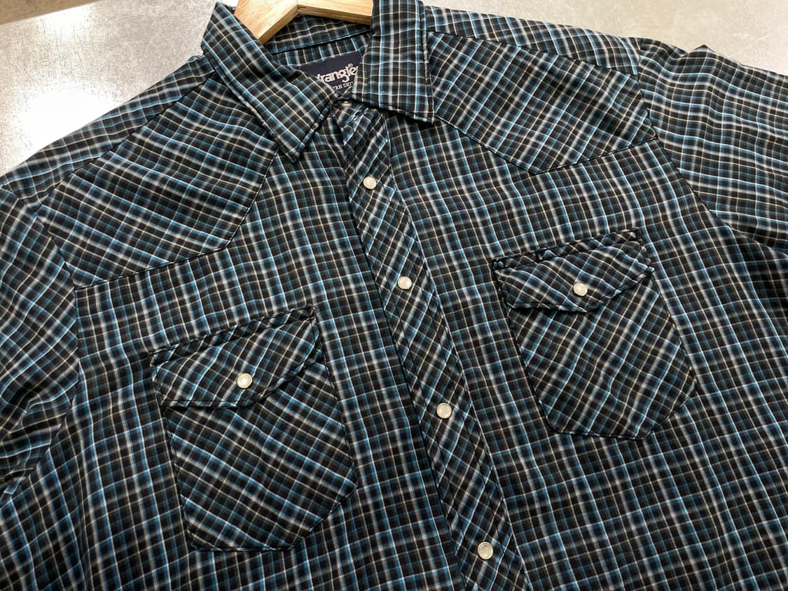 (L) Wrangler 랭글러 체크 웨스턴 반팔 셔츠 상품이미지8