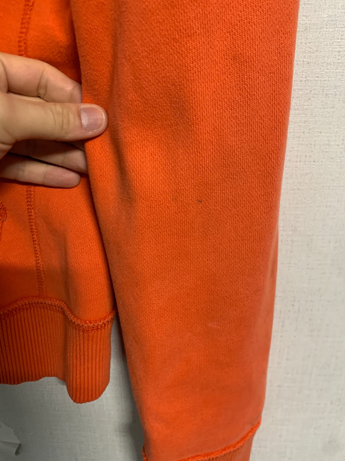 아베크롬비 오렌지 아치로고 후드집업 L 상품이미지4