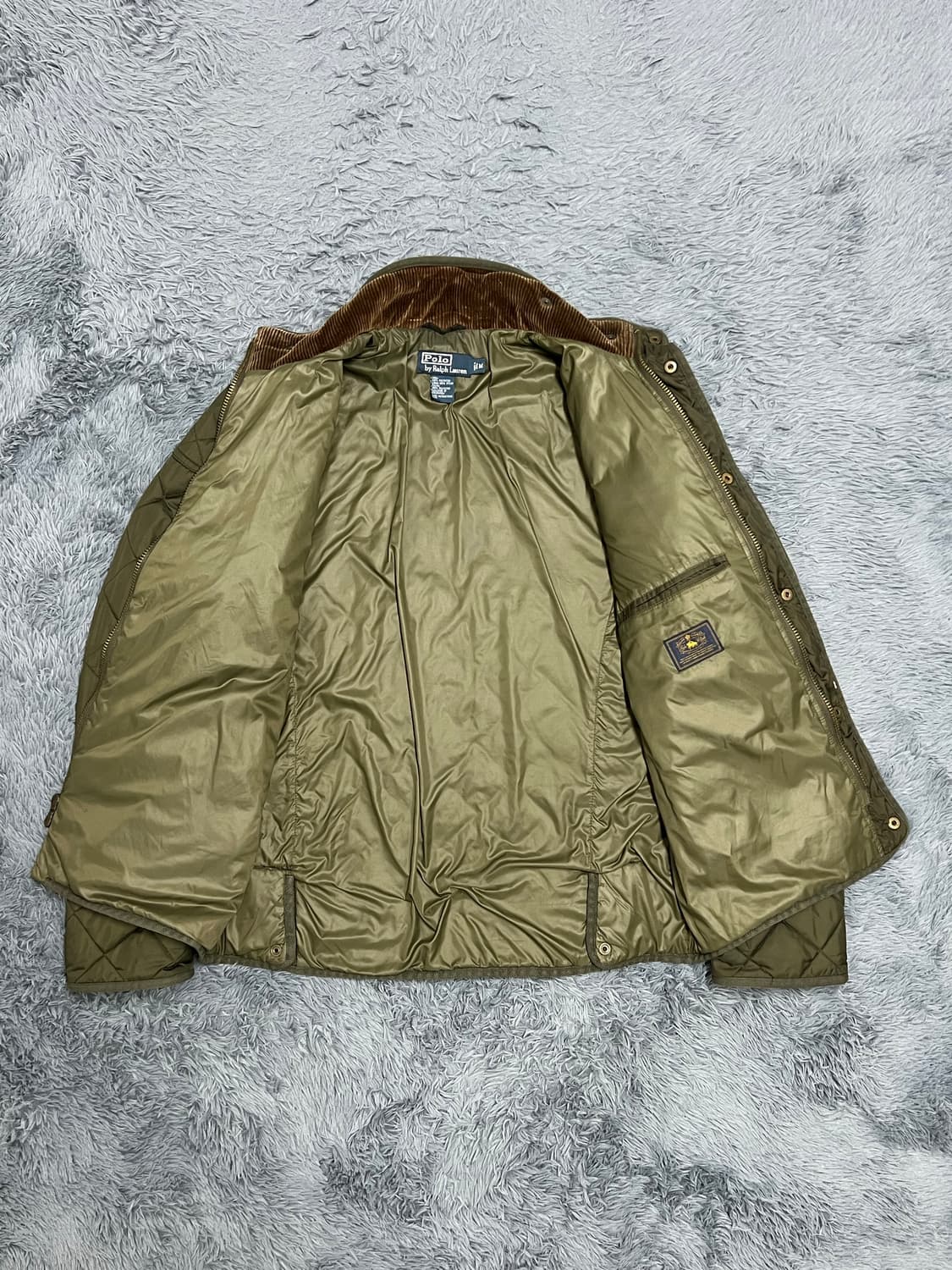 폴로랄프로렌 카키 퀄팅 점퍼M 상품이미지4