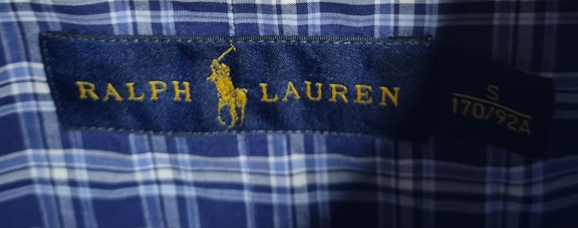 오버핏 S ) 폴로랄프로렌 체크 셔츠 남방 상품이미지4