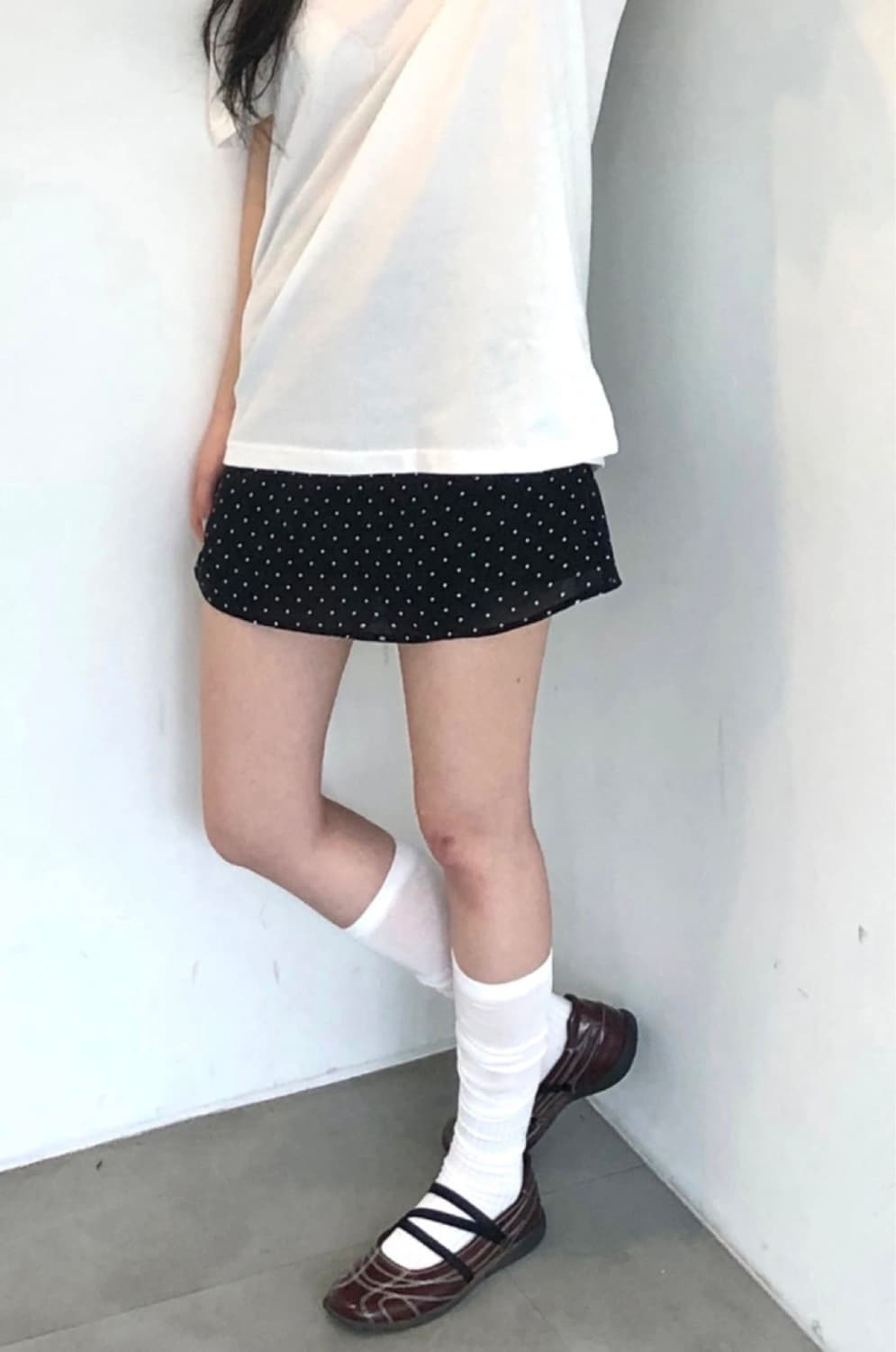 도트 스커트 s (속바지 o , 새상품) 상품이미지4