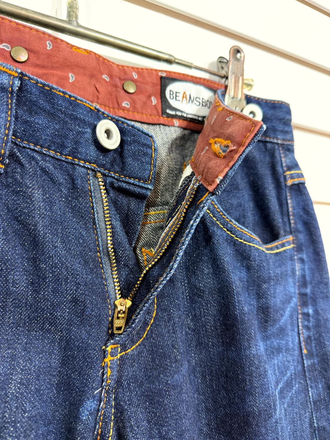 BEAMS BOY 로우라이즈 셀비지 데님 (28) 상품이미지6