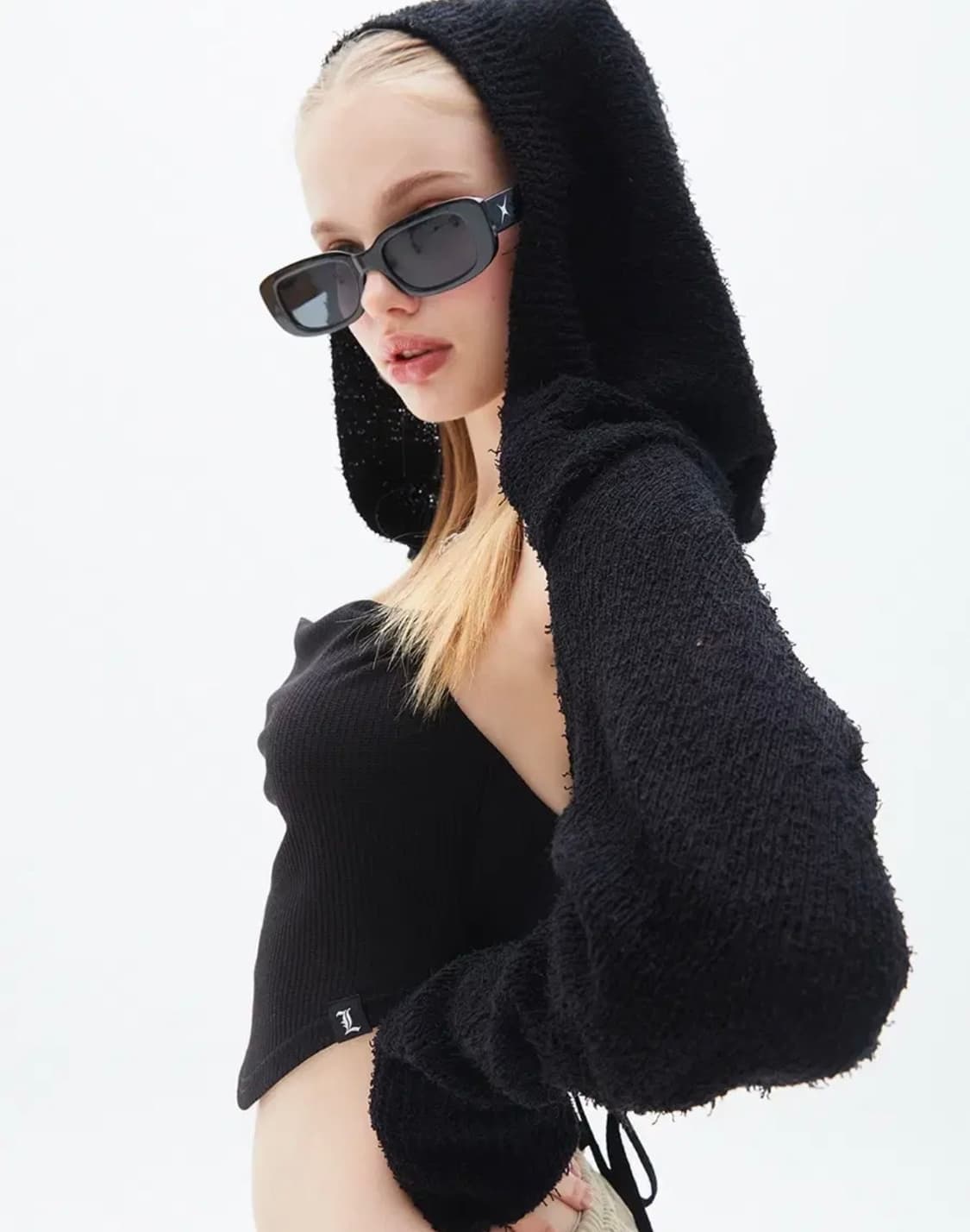 러브이즈트루 볼레로 가디건 black 상품이미지1