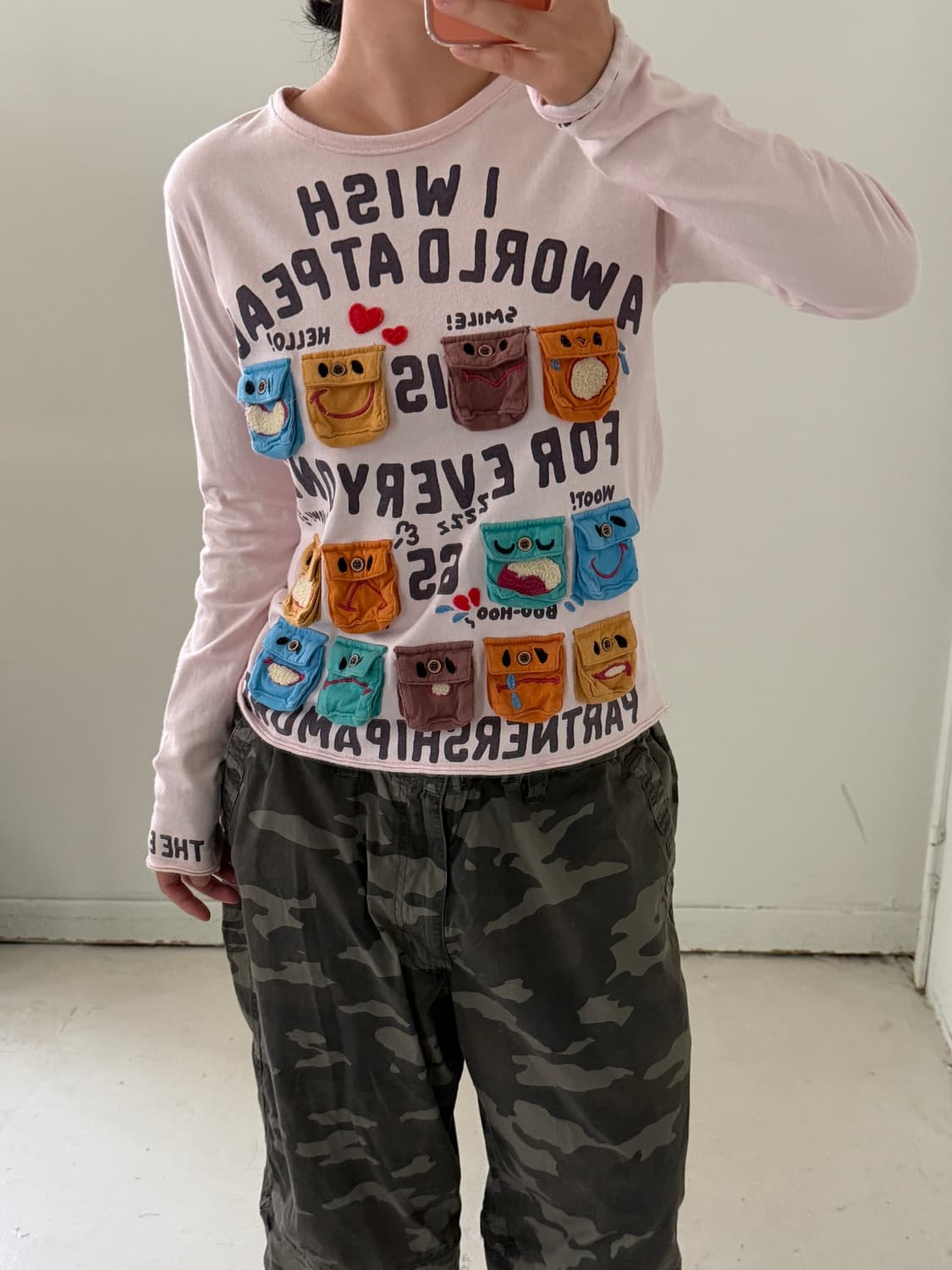 일본빈티지 펑키 키치 롱슬리브 상품이미지1