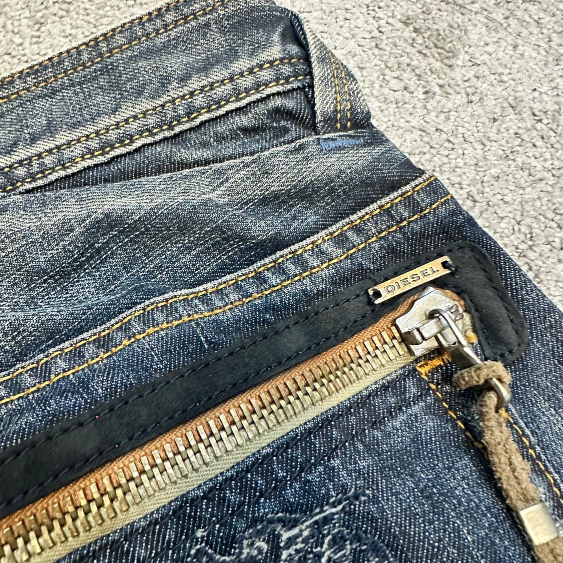 디젤 슬래머 지퍼 포켓 스트레이트 데님 팬츠(30) 상품이미지8