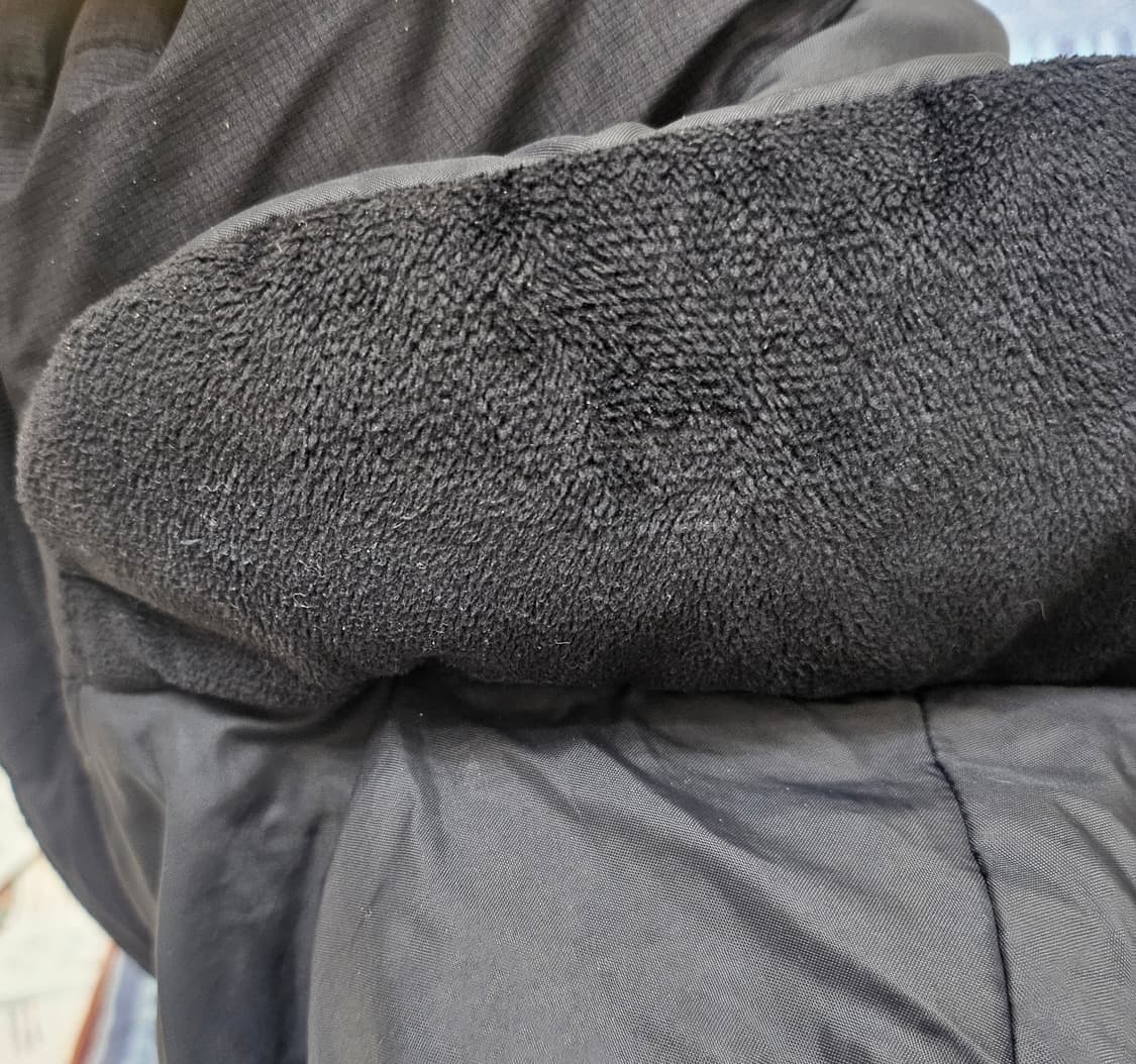 (90~95)S☆우주매물☆노스페이스화이트라벨익스플로링[블랙]구스다운롱패딩 상품이미지6