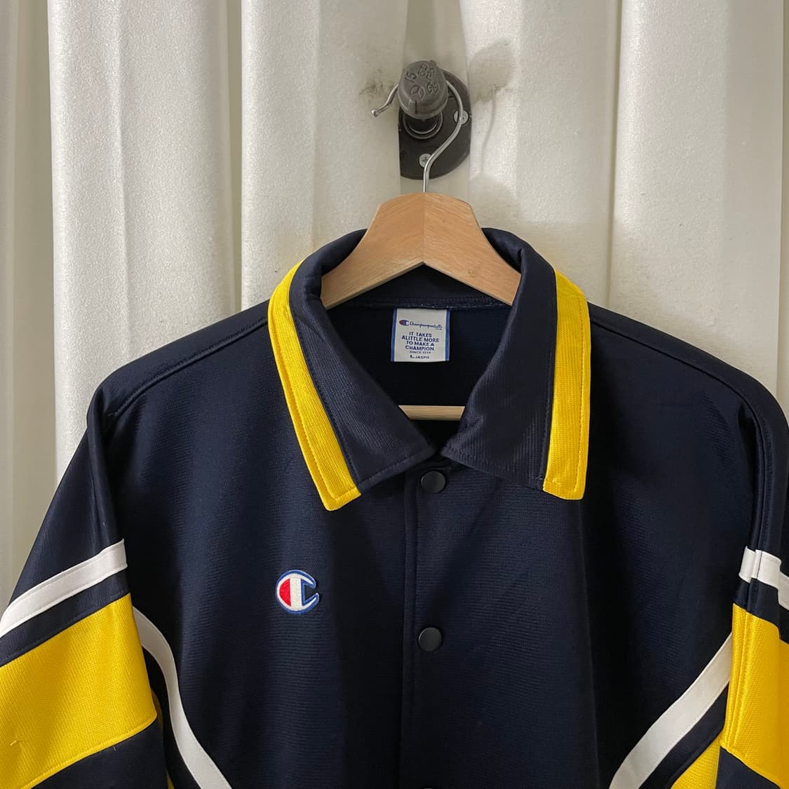 챔피온 옐로우 배색 져지 자켓 상품이미지3