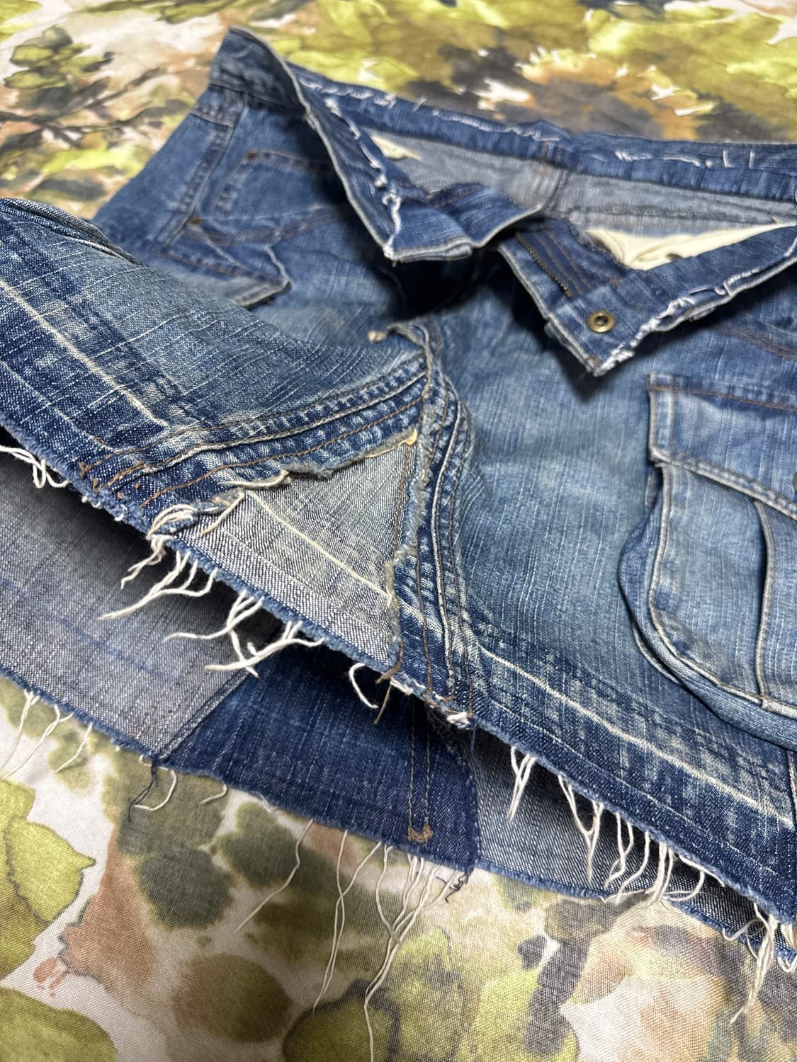 일본 빈티지 Y2K 카고 데님 스커트 상품이미지3