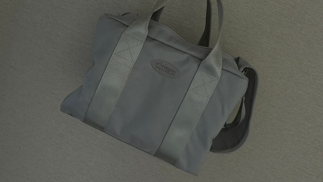 지초이 jichoi dual zip hand bag gray 상품이미지1
