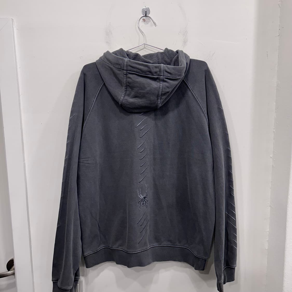 스파이더 가먼트 래글런 피그먼트 후드집업 상품이미지5