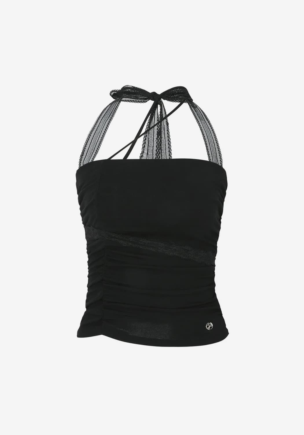 (실사O) 페인오어플레져 엔젤 셔링 탑 블랙 M 상품이미지1