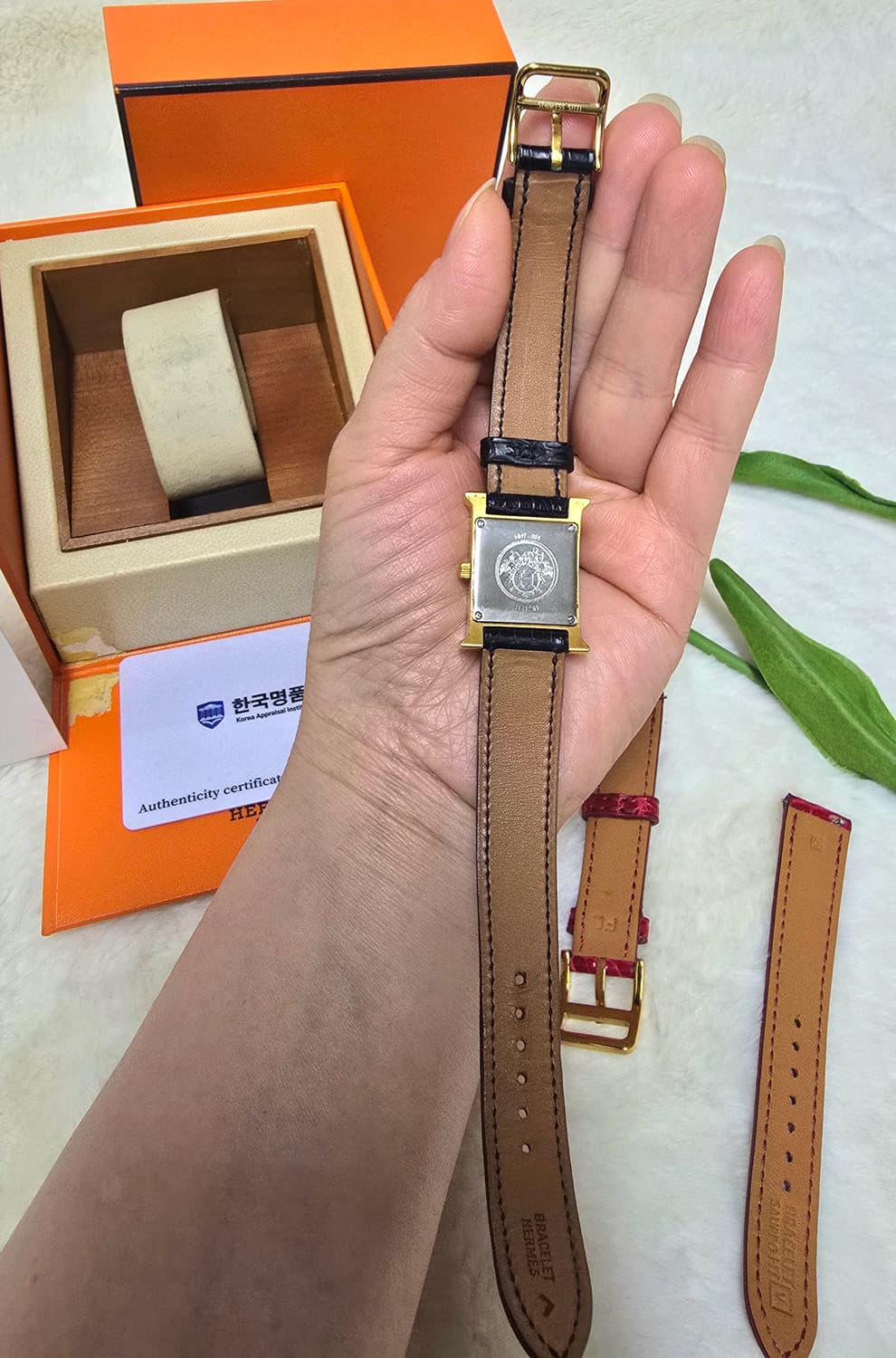 에르메스 h아워 HH.201 다이아시계 정품 감정서포함 상품이미지6