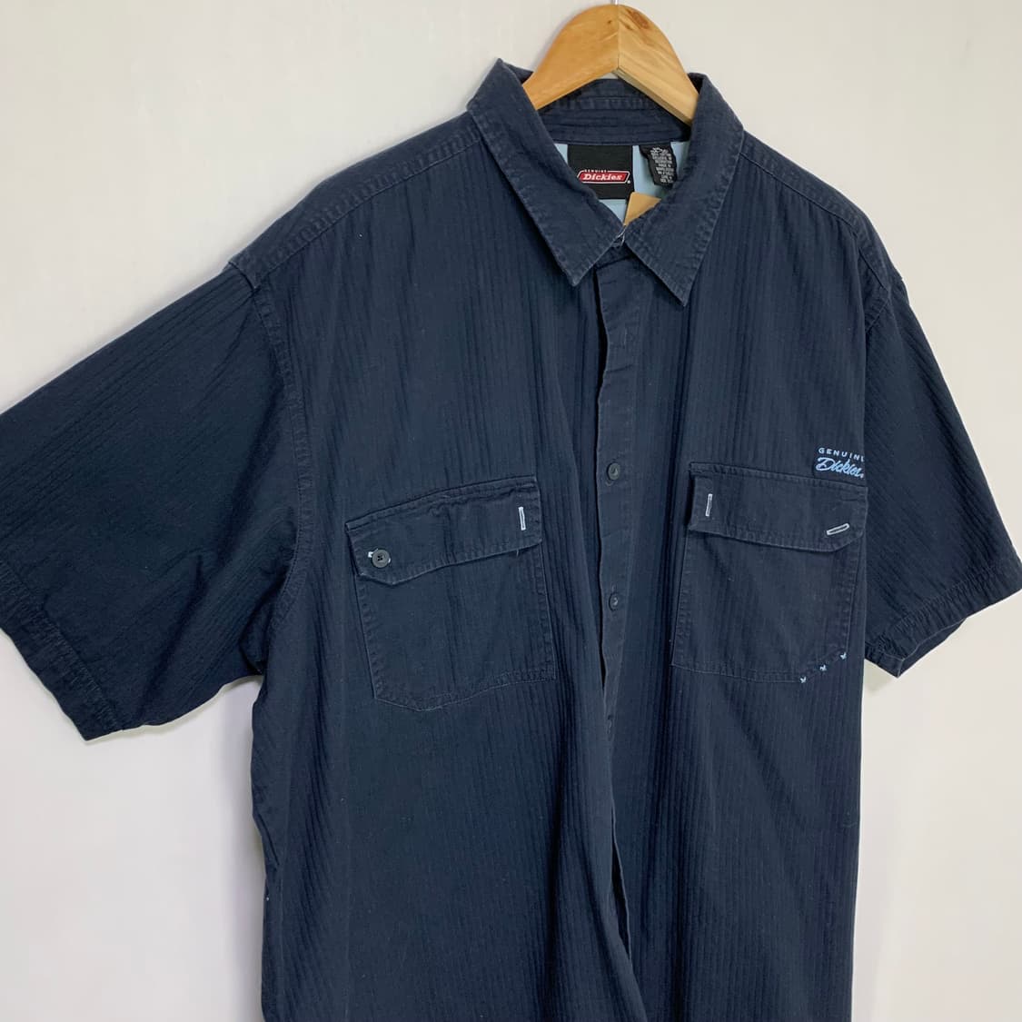 디키즈 제뉴인 네이비 반팔 셔츠 3XL 오버사이즈 빅사이즈 상품이미지3