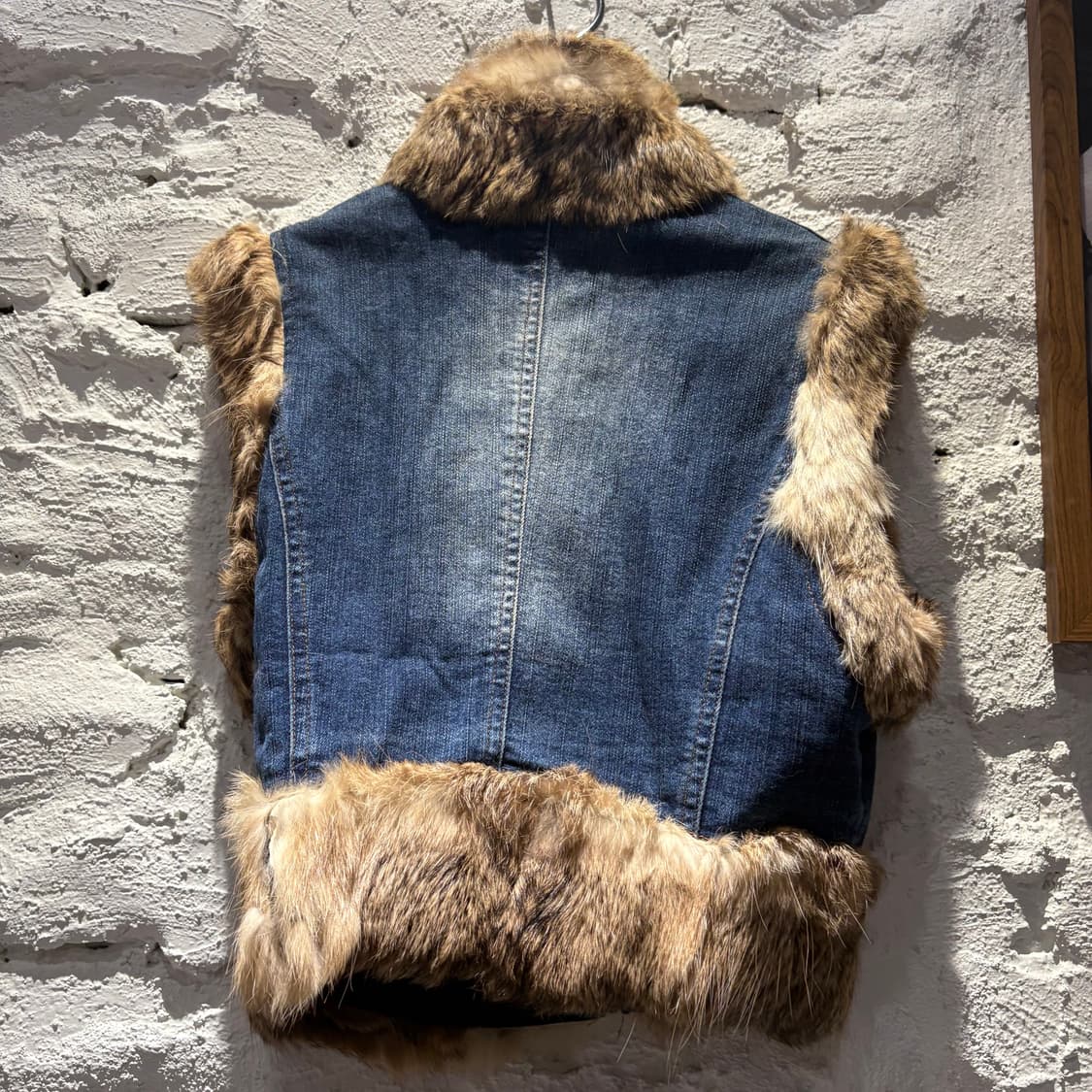 6포켓 빈티지 토끼털 데님 베스트 상품이미지2
