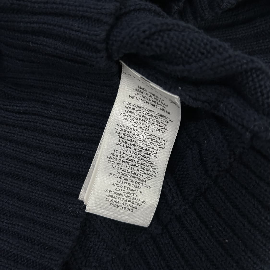 폴로 랄프로렌 네이비 케이블 니트 s 상품이미지4