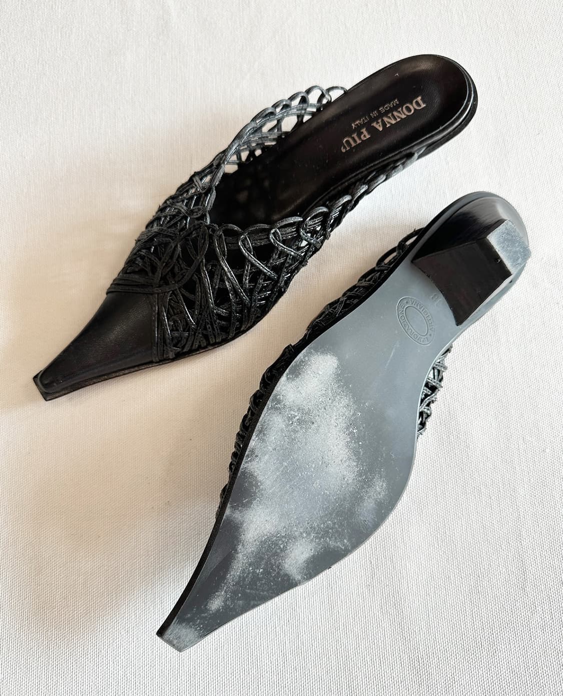 Donna Più lace detail mules 245 상품이미지5