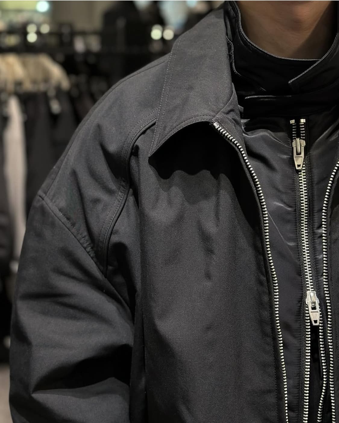 준지 149만 레이어드 워크 마원 봄버 상품이미지3