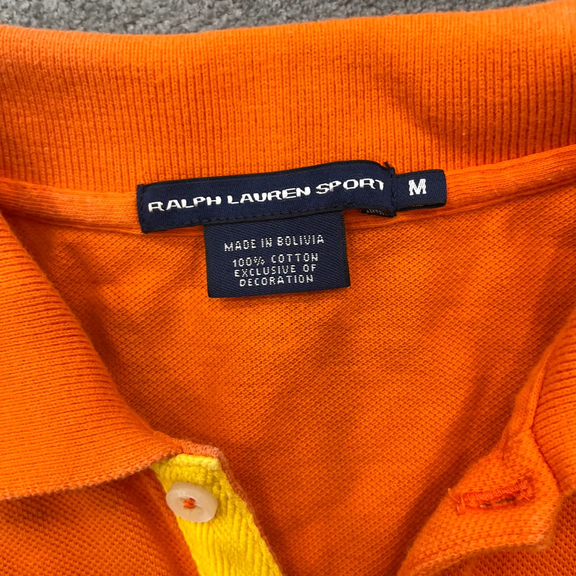 M 폴로 랄프로렌 오렌지 컬러블록 원피스 상품이미지3