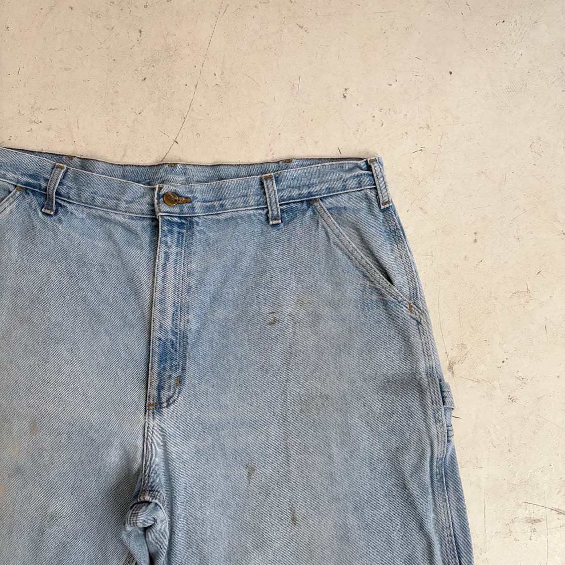 칼하트 빈티지 카펜터 데님 워크 반바지 40 상품이미지4