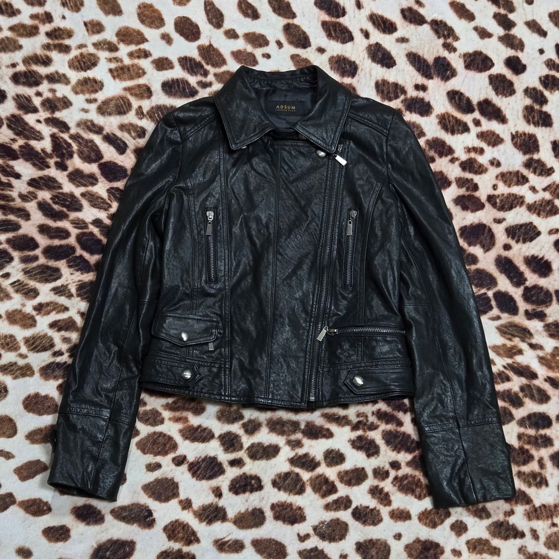 빈티지 펑크 양가죽 라이더 자켓 상품이미지1