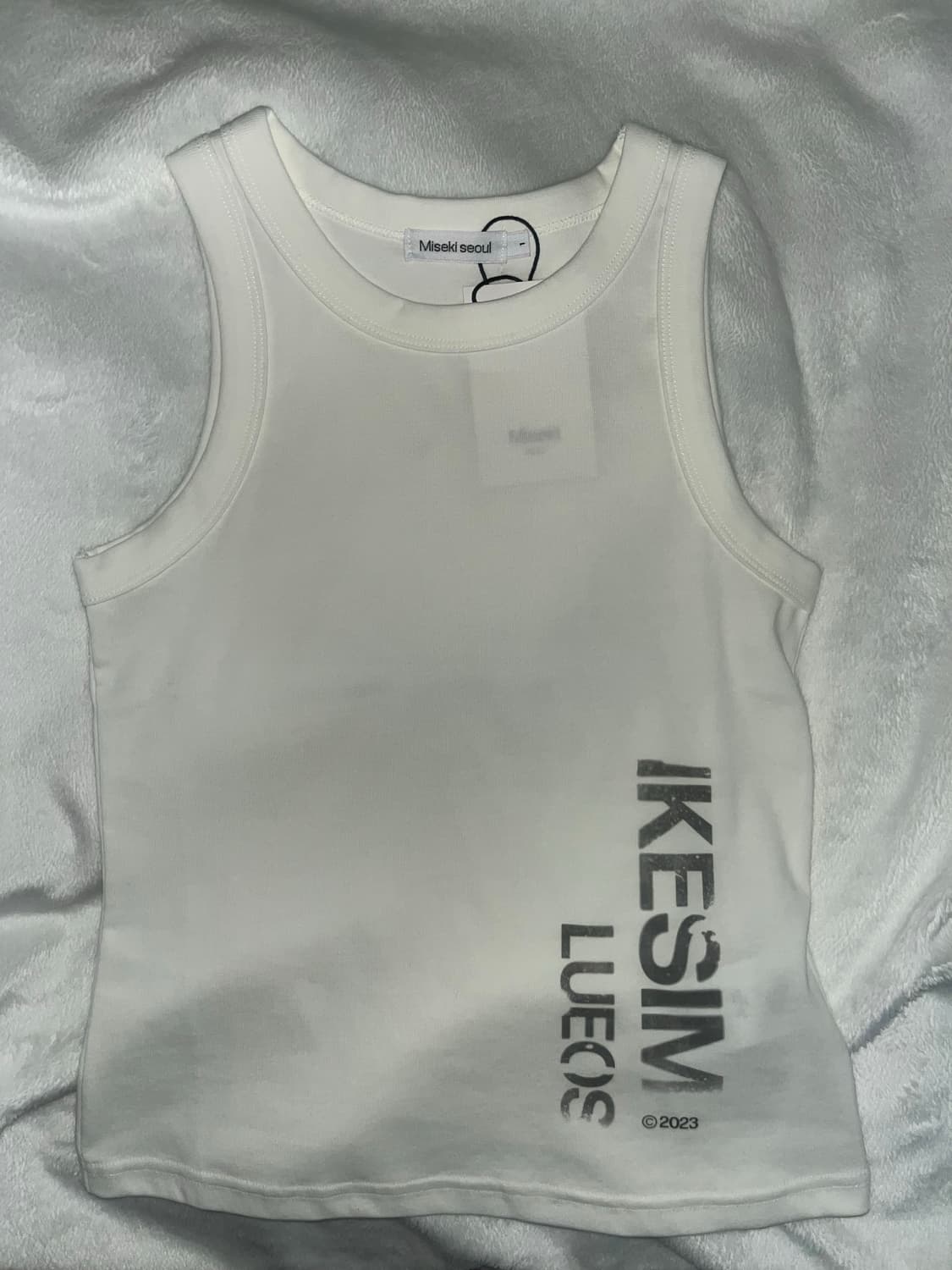 미세키서울 슬리브리스 새상품 Ikesim sleeveless WHITE 상품이미지1
