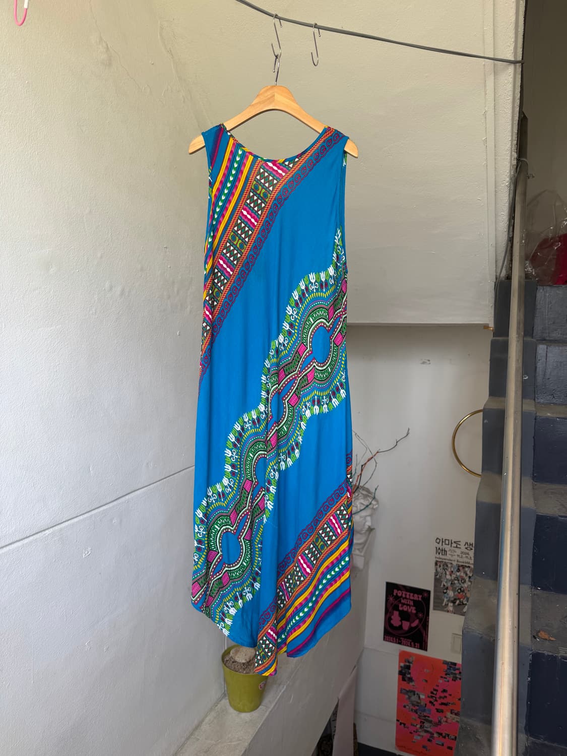 페어리 에스닉 패턴 롱 원피스 상품이미지6