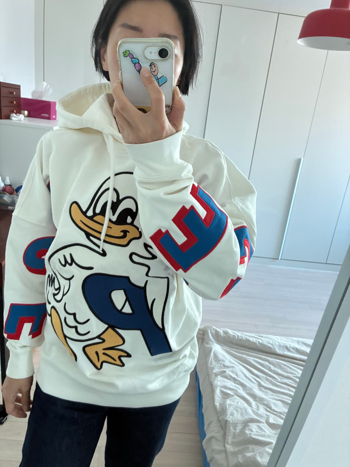 Palace 팔라스 Duck Out Hood 화이트 M 상품이미지8