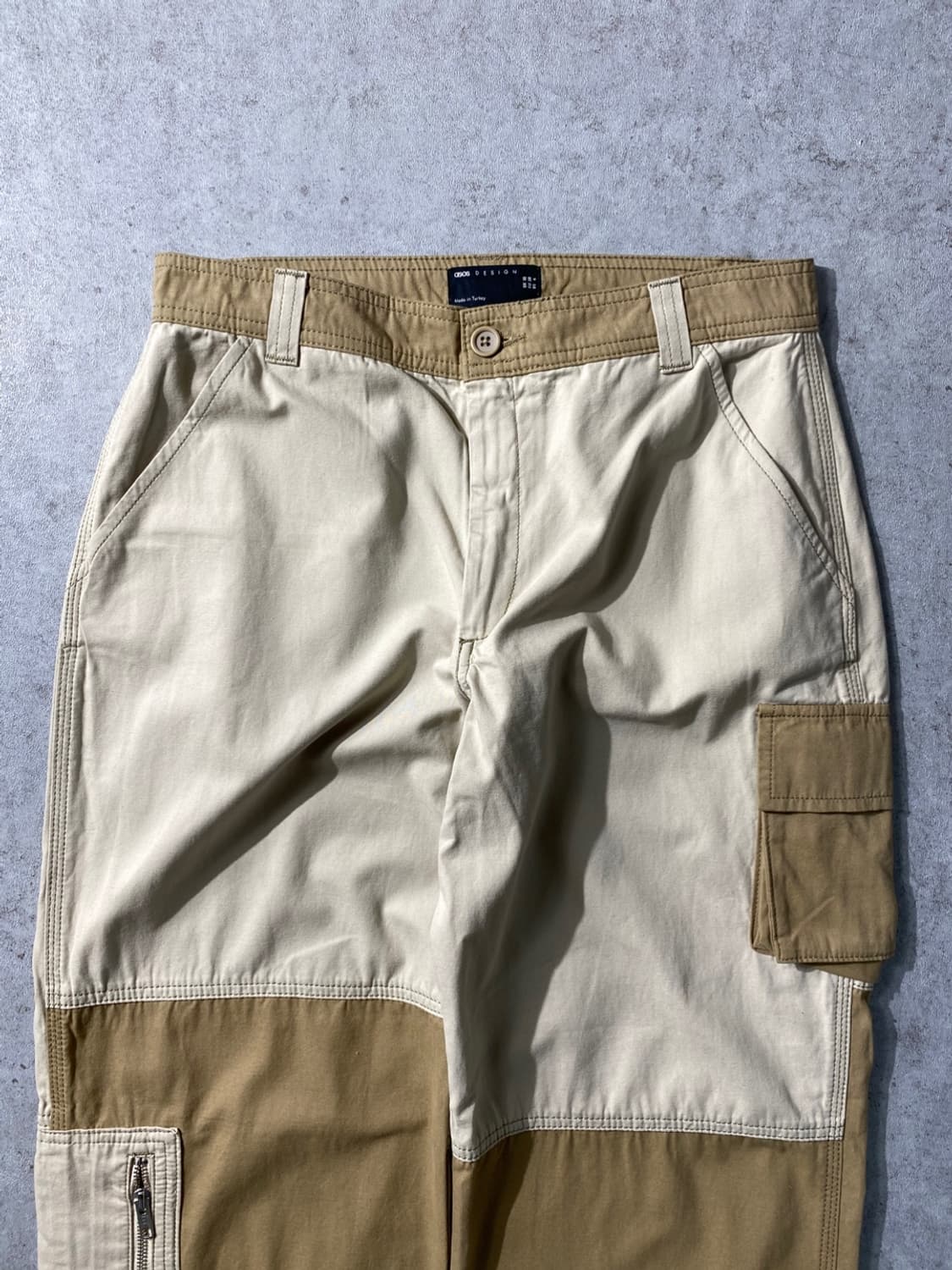 [31] ASOS 아소스 베이지 카고 와이드 워크팬츠 상품이미지2