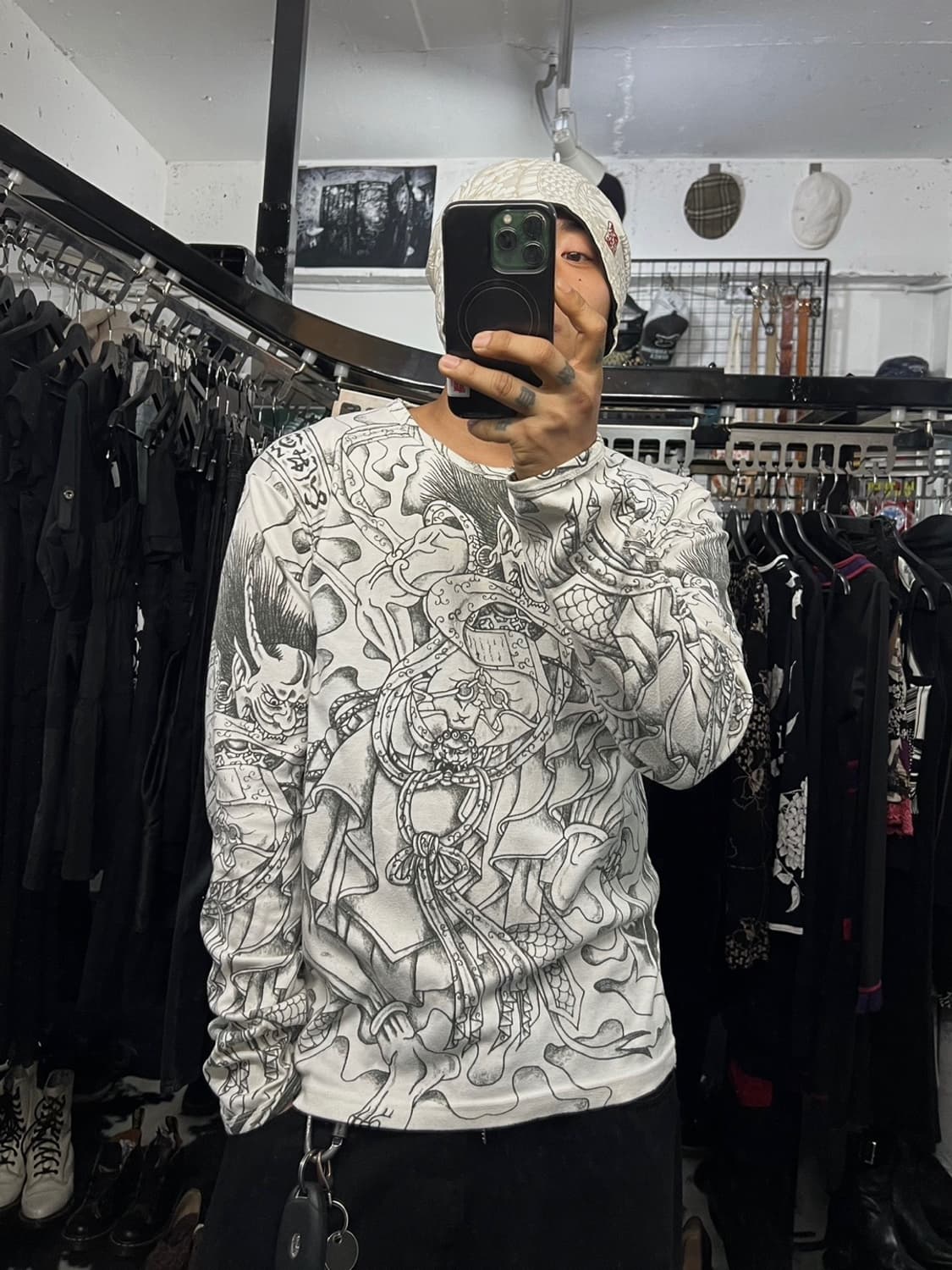 오리엔탈 오니 프린팅 롱슬리브 상품이미지1