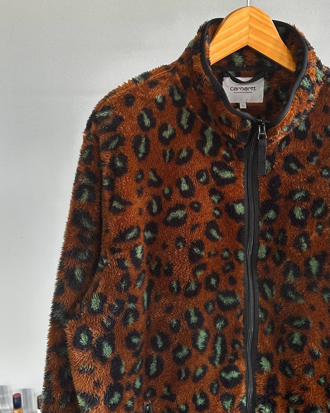 [L]칼하트 WIP 젭슨 스웻 레오파드 자켓 상품이미지3