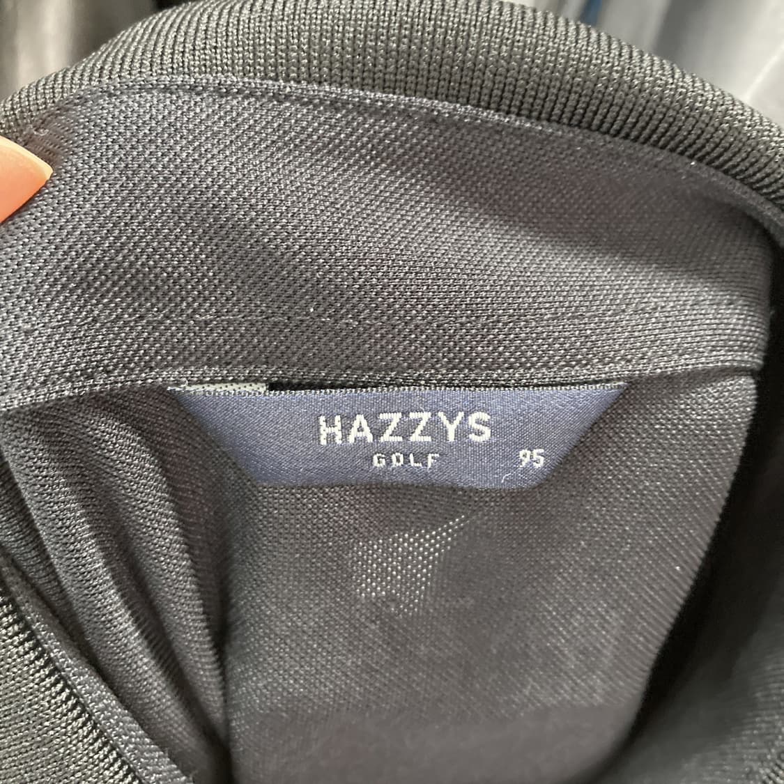 헤지스 골프 남성카라반팔 블랙 최상 95 상품이미지4