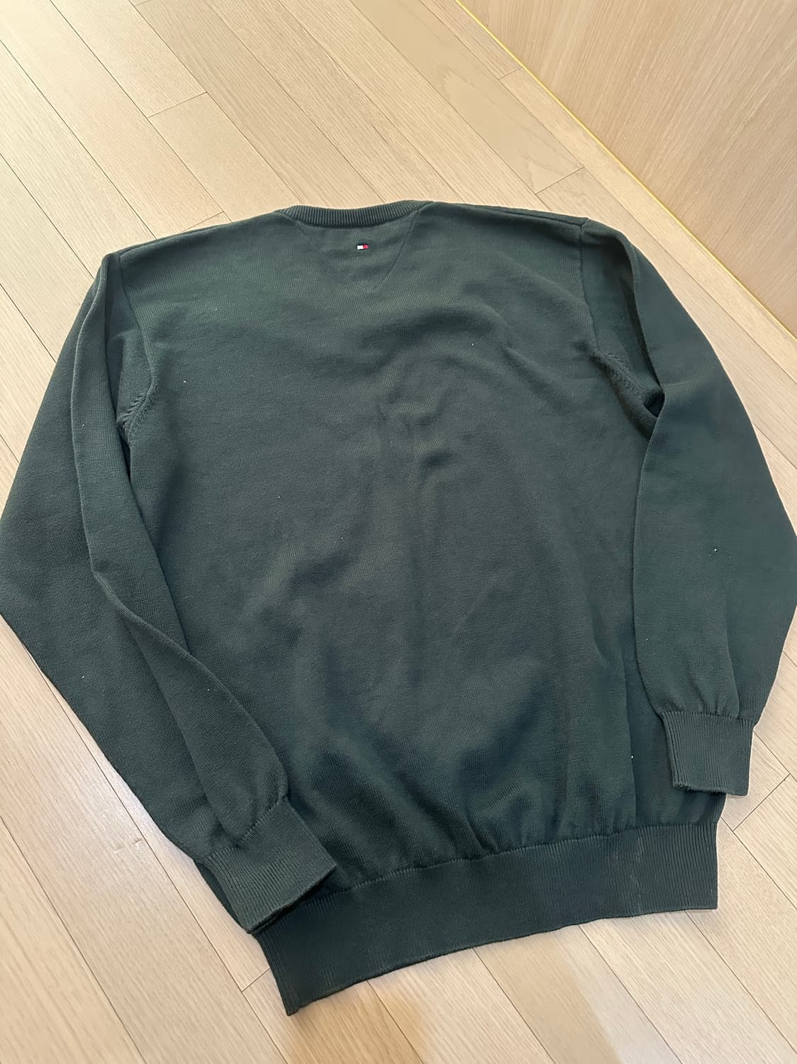 타미힐피거 브이넥 니트 M 딥그린 상품이미지5