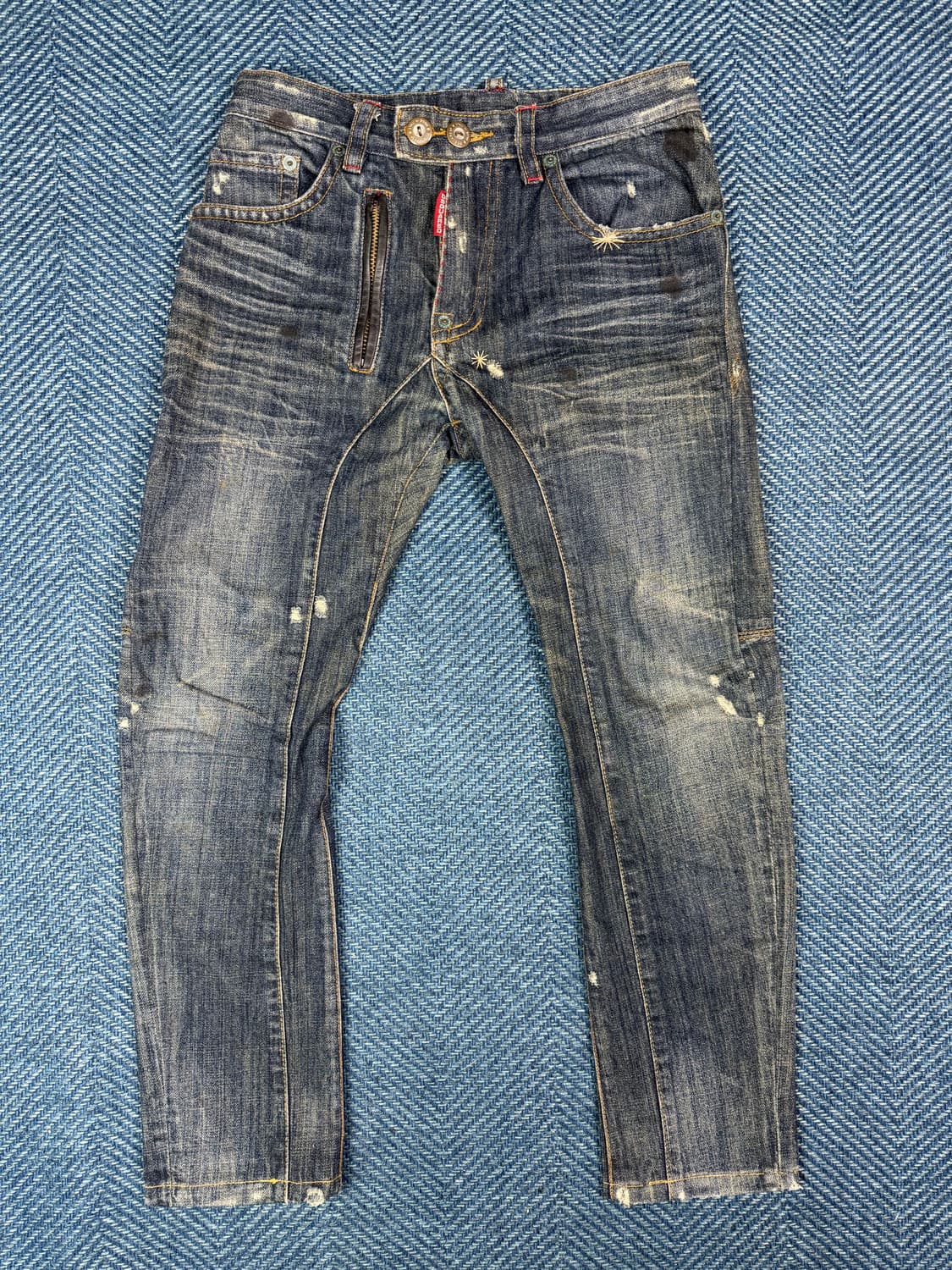 [제목] 디스퀘어드2 아카이브 지퍼 디테일 디스트레스드 데님  상품이미지1