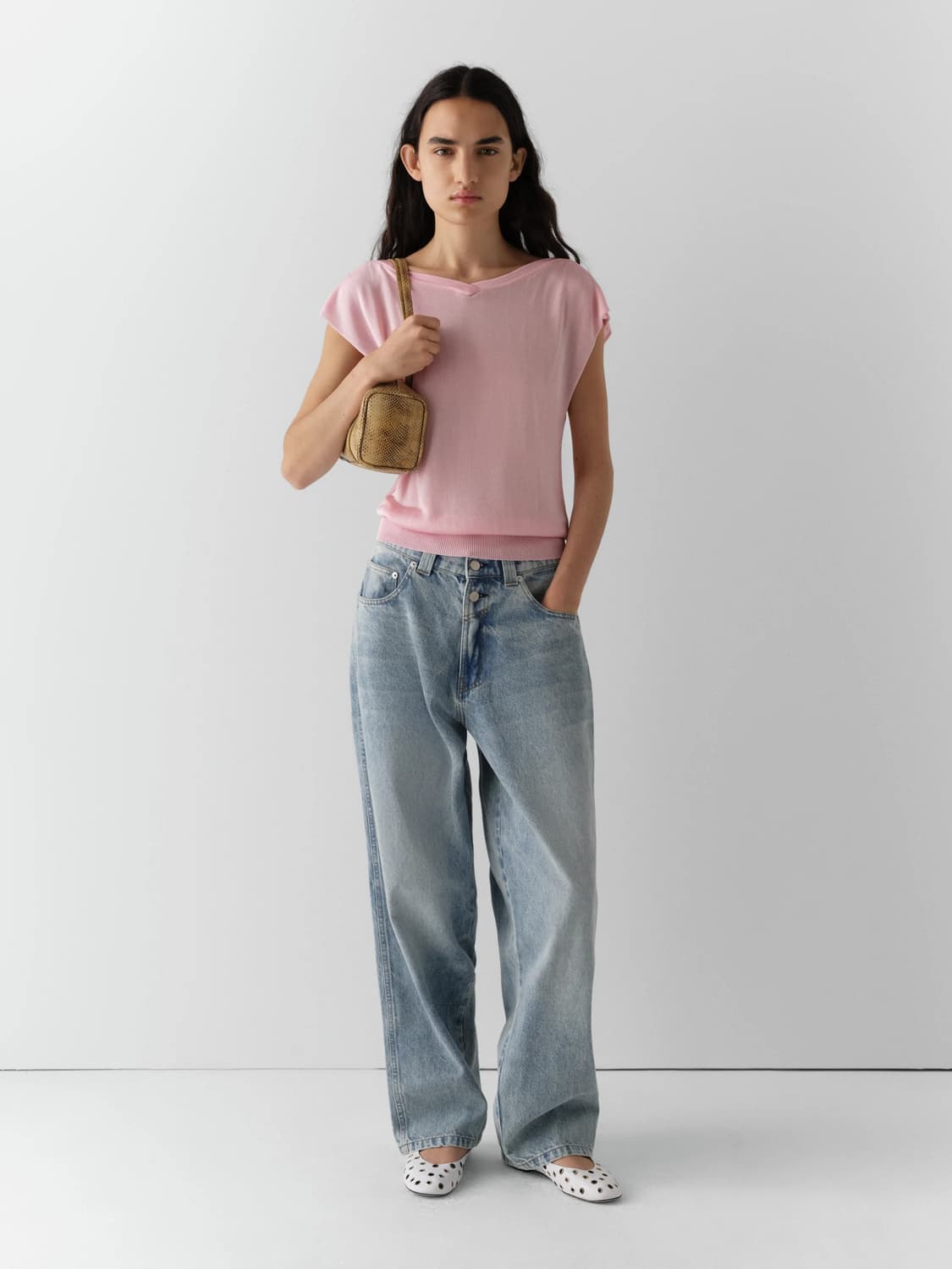 (34,36,38) 기마구아스 26ss 배기 데님팬츠/블루 상품이미지6