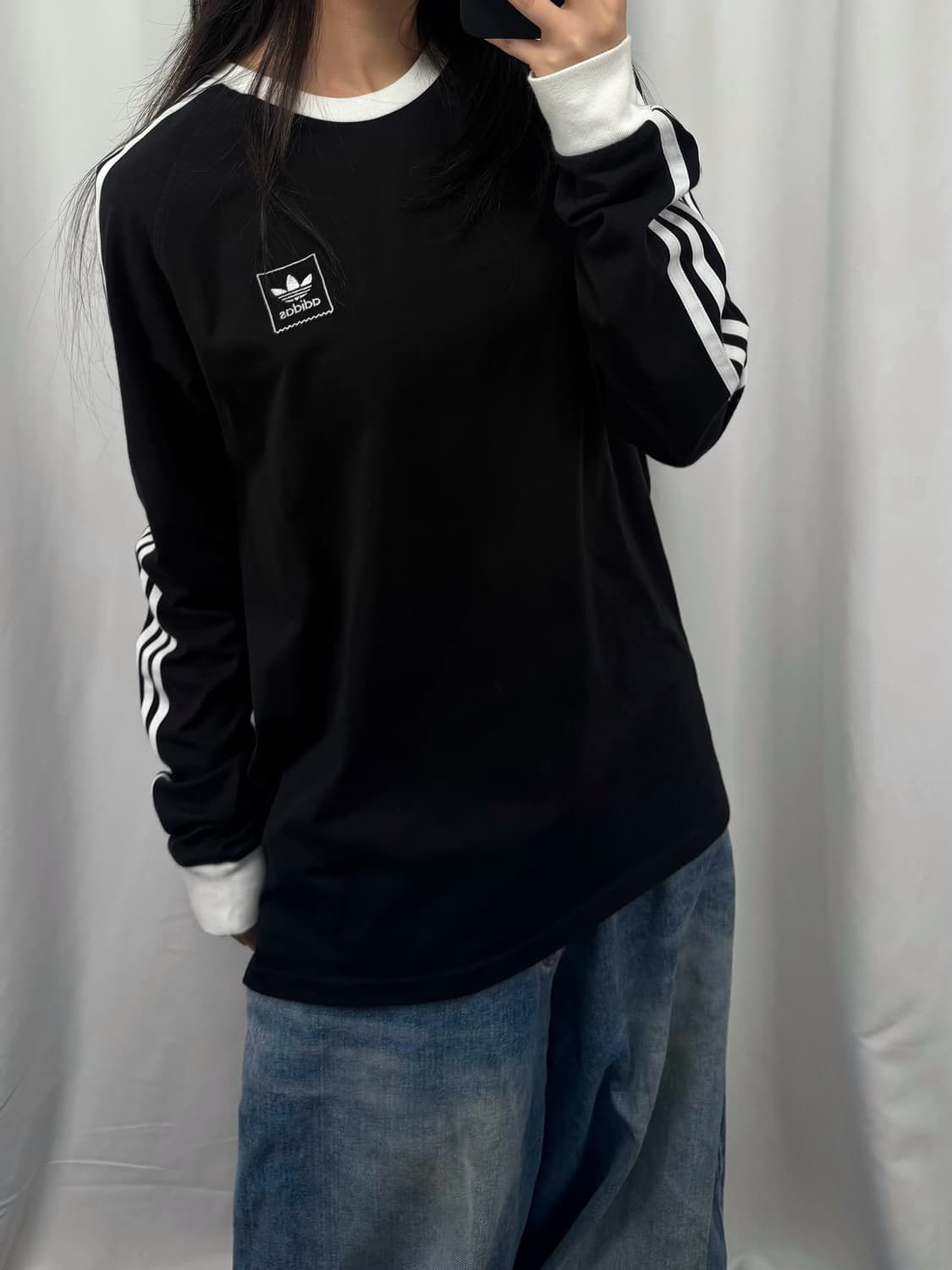 아디다스 블랙 롱슬리브 상품이미지2
