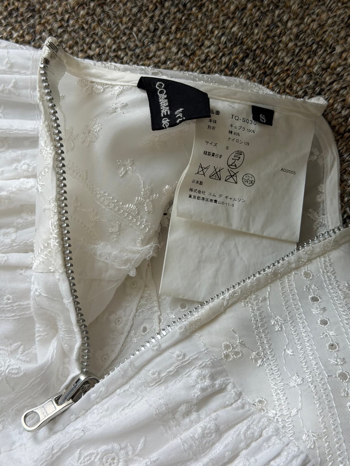 Comme des tricot broderie midi skirt 상품이미지7