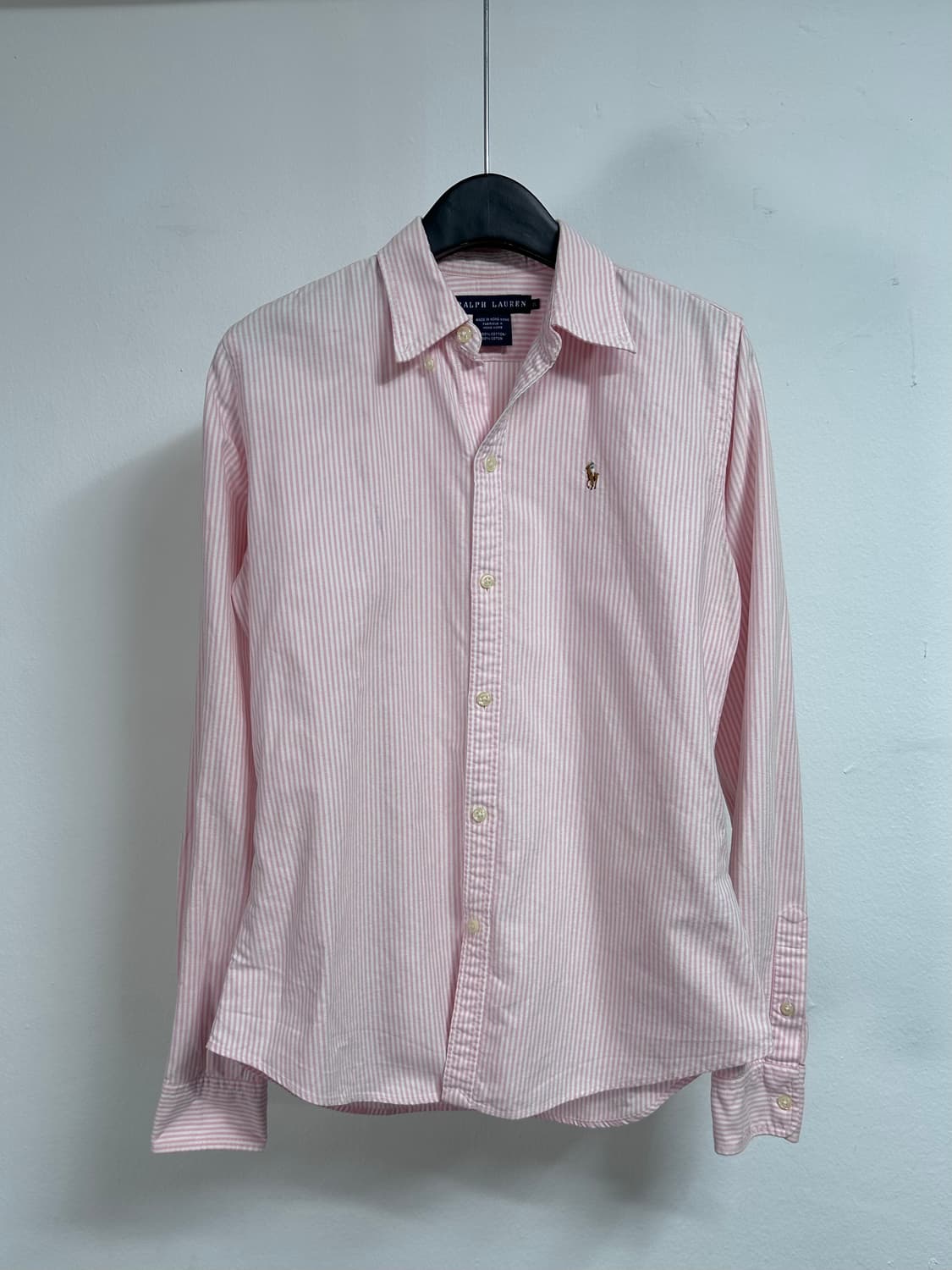 폴로 랄프로렌 우먼스 스트라이프 핑크 셔츠 (on.481) 상품이미지1
