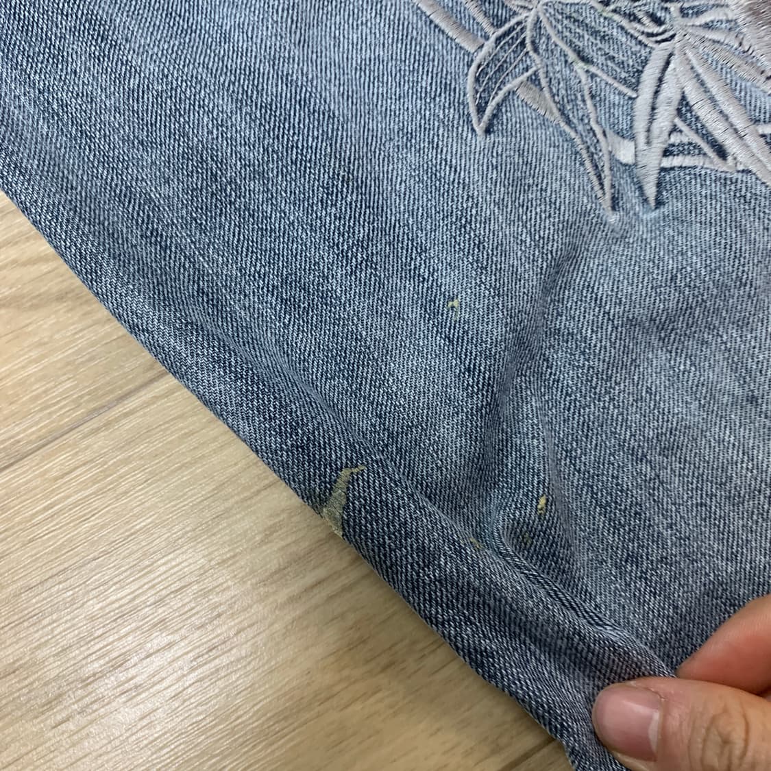 34) 오리엔탈 호랑이&대나무 자수 데님쇼츠 상품이미지7