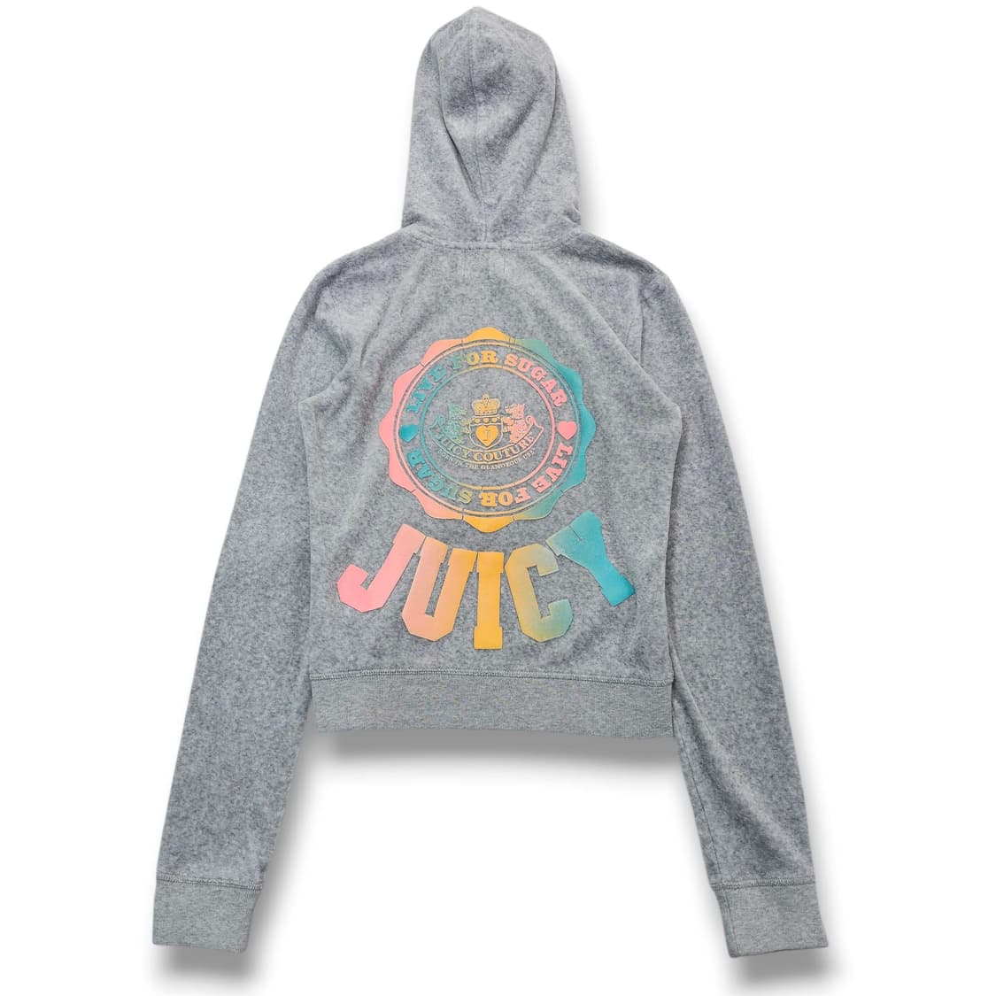 S Juicy Couture 벨벳 후드집업 라이트 그레이 상품이미지3