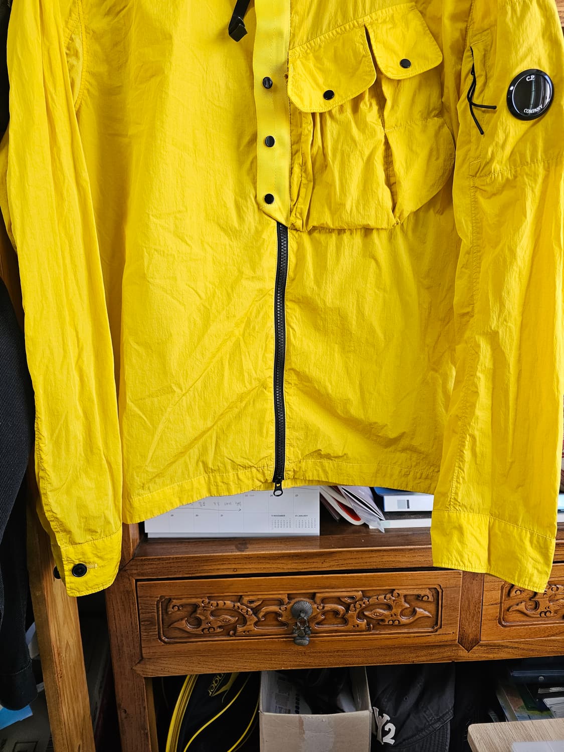 XXL사이즈(105-110사이즈)씨피CP컴퍼니 크롬R 옐로우 자켓 팔아요 상품이미지3