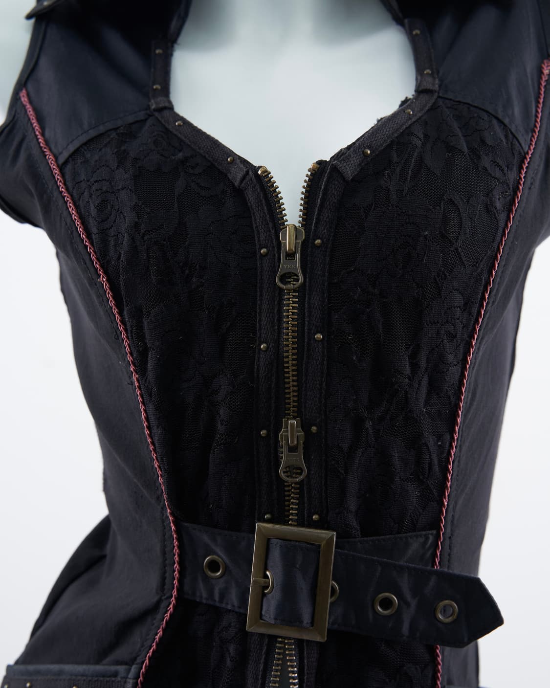 Ozz Croce 드래곤 페인팅 버클 베스트 집업 상품이미지6