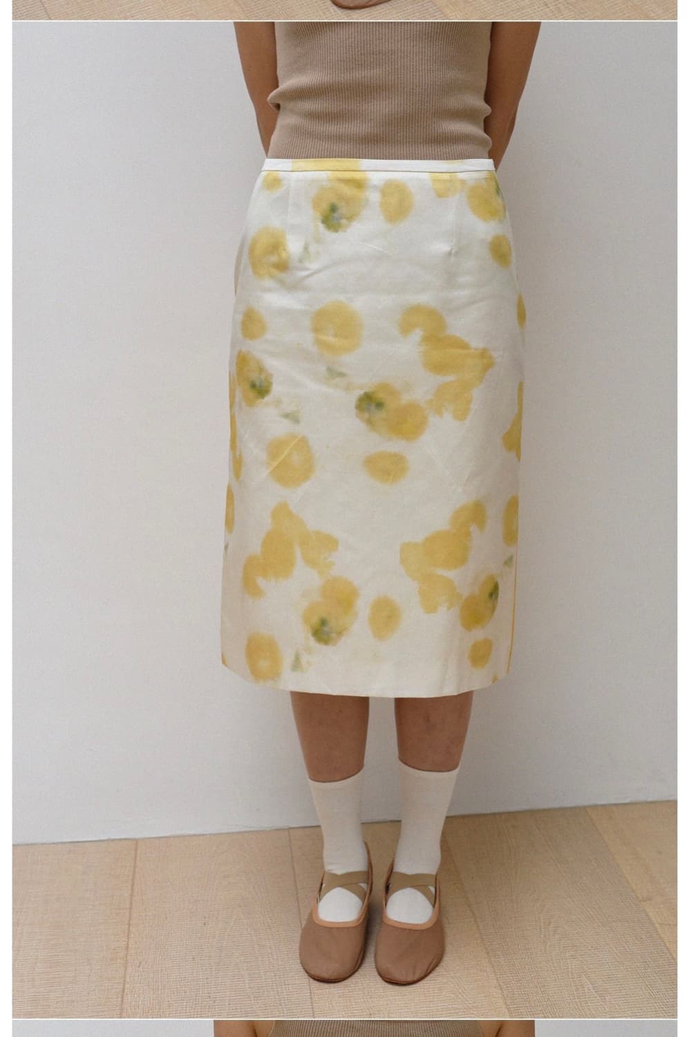 Teak 실크 스커트 상품이미지5