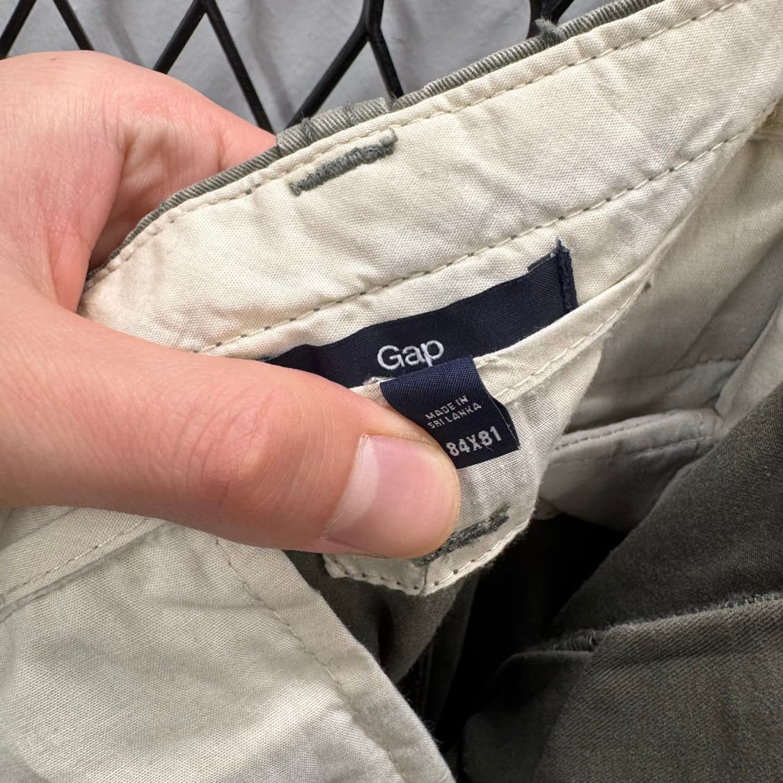 GAP 갭 밀리터리 카고 팬츠 사이드 포켓 포인트 카키 상품이미지7