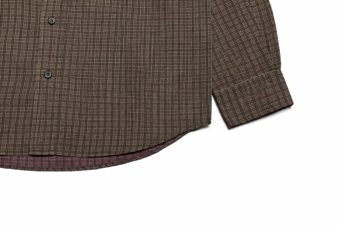 JPN 00s 일본빈티지 Y2K 에디바우어 브라운 빈티지 체크 셔츠 상품이미지6