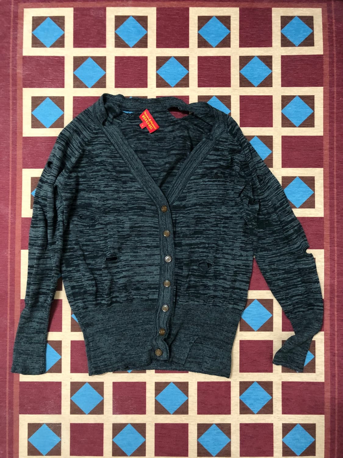 Vivienne westwood hole detail cardigan 상품이미지1